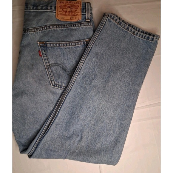 Vintage Levi's 550 Relaxed Fit Jeans - Size 34x29 - Picture 2 of 6